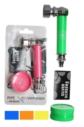 Комплект метална лула и грайндер - CHAMP HIGH 