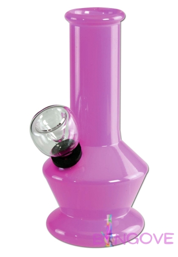 Малък стъклен бонг - розов