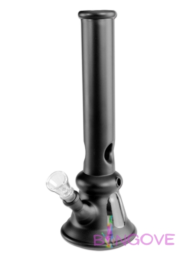 Стъклен бонг - черен мат