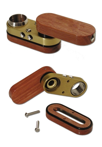 Сгъваема лула - дърво и метал