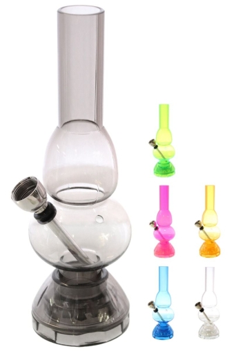 Пластмасов бонг с грайндер - различни цветове