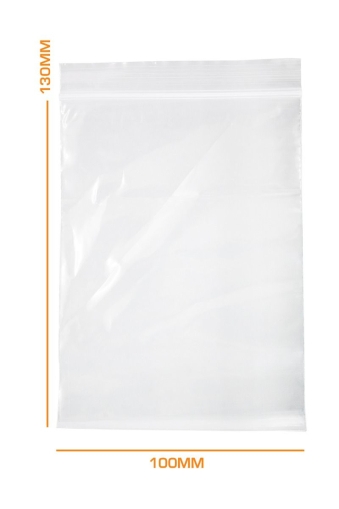 Плик с цип 100х130 - прозрачен