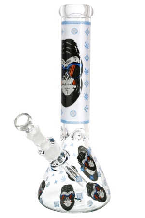 Стъклен бонг - Ape Bro Blue Светещ