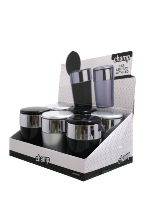 Пепелник за кола Champ Car със светеща LED светлина