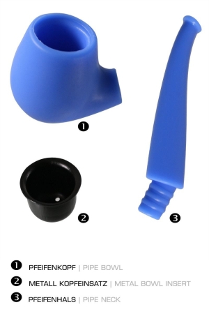 Силиконова лула - Champ High - Жълта