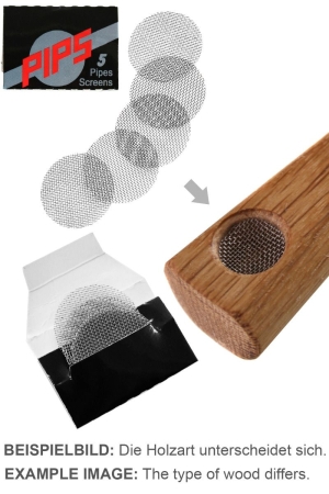 Дървена лула с филтри actiTube 