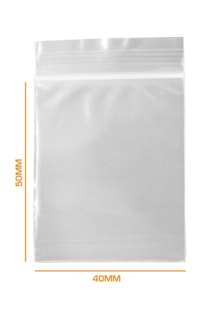 Плик с цип 40х50 - прозрачен